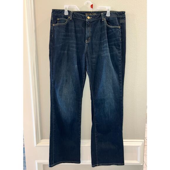 Michael Kors Bootcut Dark Jeans RN#111818 Size 16 - Picture 1 of 7